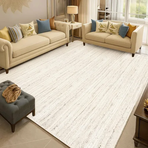Miniatura 10 de Hausattire Alfombra Trenzada Bohemia de 2'x3' - Multicolor, Alfombras Pequeñas de Yute y Algodón Estilo Granja para Entrada, Sala