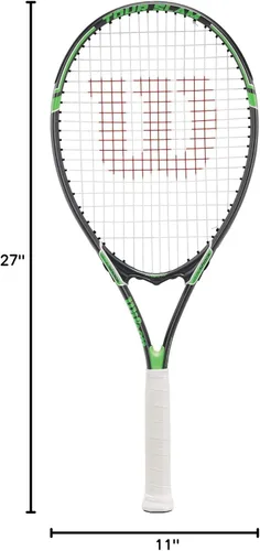 Miniatura 7 de Wilson Tour Slam - Raquetas de tenis recreativas para adultos Gris/Verde