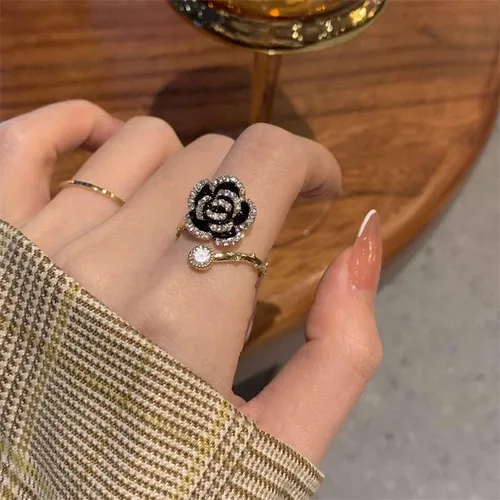 Miniatura 6 de Pulseras de oro para mujer, pulseras de camelia, regalos para mujeres y niñas, perlas, camelia, número 5