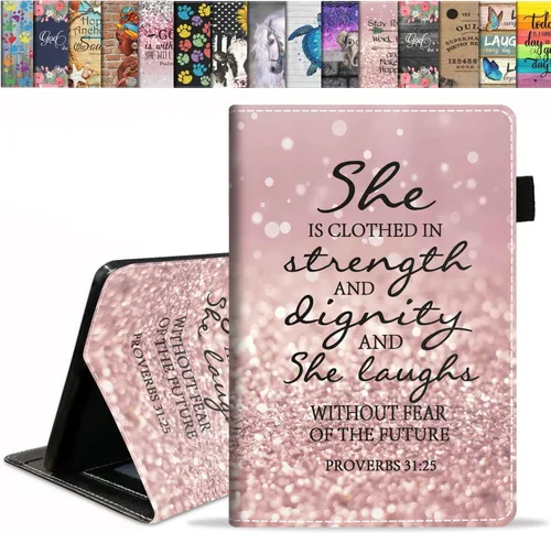 Miniatura 8 de Funda para tablet Kindle Fire HD 10/Fire HD 10 Plus de 10.1 pulgadas (11ª generación, lanzada en 2021) – Funda delgada de piel sintética con soporte