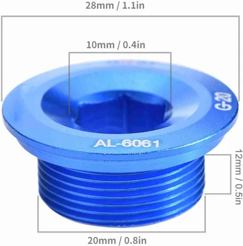 Miniatura 3 de Tbest Tornillos de rueda de cadena con manivela de bicicleta de aleación de aluminio GUB