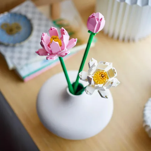 Miniatura 6 de LEGO Flor de loto – Juguete de construcción para niños, niñas y niños, a partir de 8 años – Flores de loto artificiales para decoración y exhibición