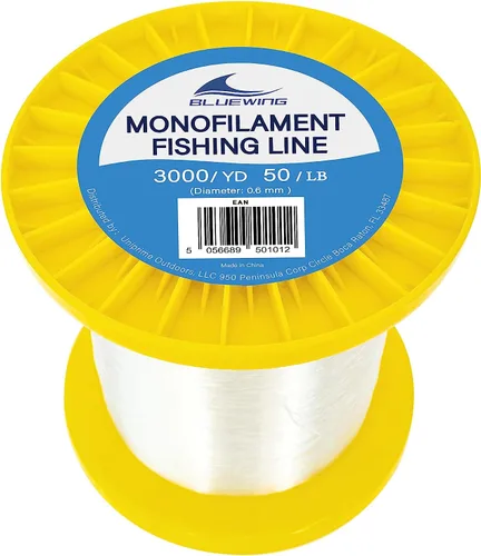 Miniatura 9 de BLUEWING Sedal de pesca monofilamento 6,8,10,12,15,20,25,30,40,50,60,80,100,130,250,300,400 libras, 50,100,500,1000,3000 yardas, hilo de pescar mono