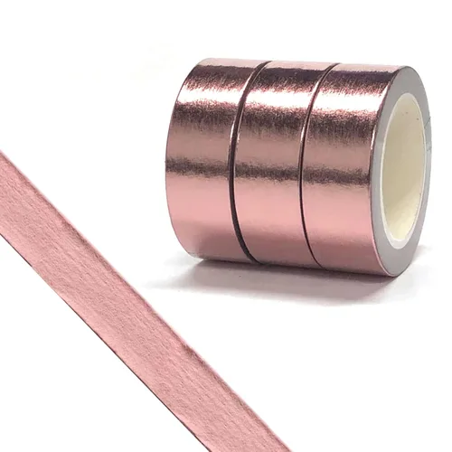 Miniatura 9 de Cinta Washi de papel de aluminio sólido, cinta adhesiva decorativa autoadhesiva, cinta de arte gráfico, envoltura de cinta gráfica Washi DIY