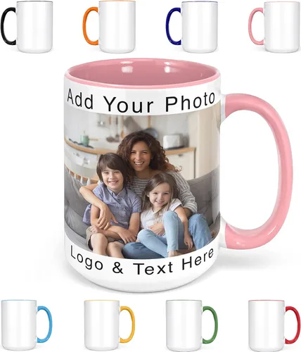 Miniatura 15 de Taza personalizada con texto en inglés "I Love You", regalos personalizados para parejas, regalos románticos con fotos para el día de San Valentín