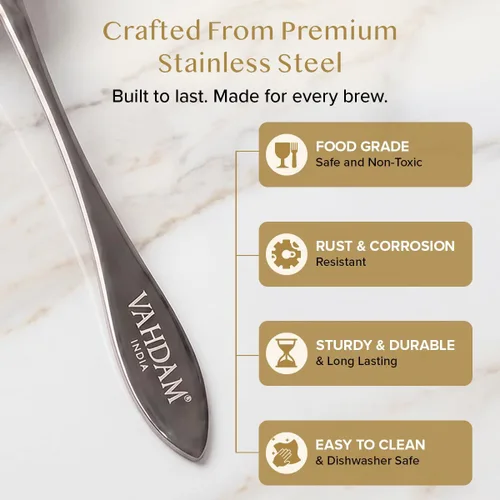 Miniatura 7 de Cuchara de medida perfecta para té de hojas sueltas Cuchara de té de acero inoxidable de calidad premium Cucharadas de medida perfectas