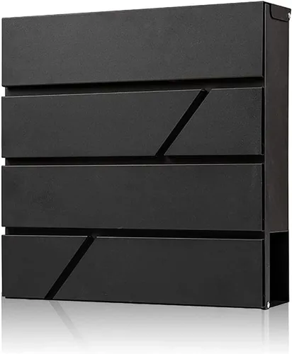 Miniatura 12 de Buzón de Pared con Cerradura y Llaves, Buzón de Seguridad con Llavero para Exterior de la Casa, Buzón de Correo con Cerradura, Buzón de Metal