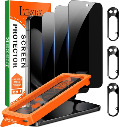 Miniatura 8 de IMBZBK [Eliminación automática de polvo] Paquete de 3 protectores de pantalla para Google Pixel 10 Pro [compatible con fundas de teléfono], 3