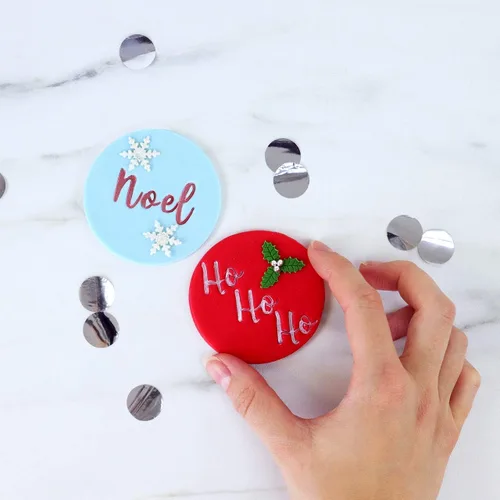 Miniatura 3 de PME Fun Fonts - Juego de 66 sellos para cupcakes y galletas, color azul, estándar