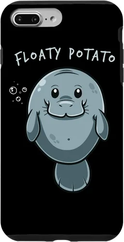 Miniatura 11 de iPhone 11 Floaty Potato Manatí Chubby Sirena Sea Vaca Animal Estuche de Regalo