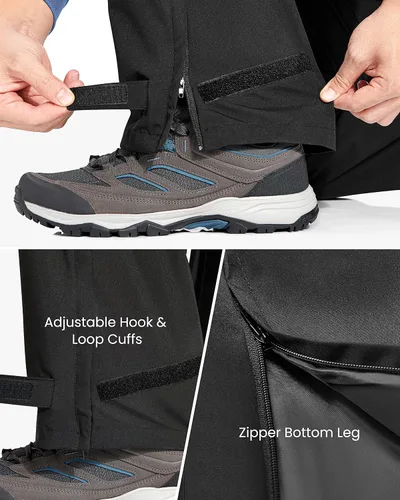 Miniatura 5 de Men's Rain Pants, Waterproof Rain Over Pants Windproof Hiking Pants