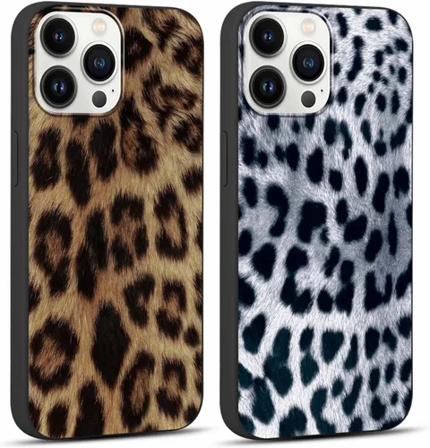 Miniatura 47 de Paquete de 2 Fundas de Teléfono Bonitas con Estampado de Guepardo para Apple iPhone 13 Pro Max de 6.7 Pulgadas, Fundas de Diseño