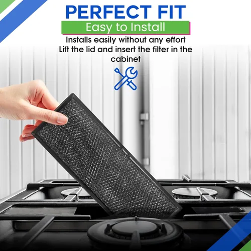 Miniatura 5 de Filtro descendente para estufa de 5.67 x 15.63 pulgadas, repuesto para Whirlpool Jennair W10240990 W10905834 Filtro de corriente descendente malla