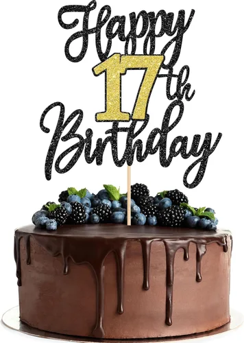 Miniatura 16 de 1 pieza de decoración para pastel de feliz cumpleaños número 30, negro dorado con purpurina, brindis por 30 años, palillo para pastel de cumpleaños