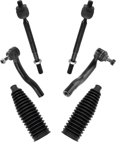 Miniatura 104 de TRQ Kit de dirección interior y exterior para lado del conductor y del pasajero delantero, con cremallera de dirección y fuelle de piñón compatible