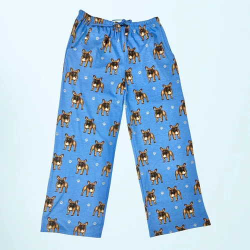 Miniatura 6 de Pet Lover Pantalones de pijama Nueva mezcla de algodón Todas las estaciones Pantalones de descanso de ajuste cómodo para mujeres y hombres 27