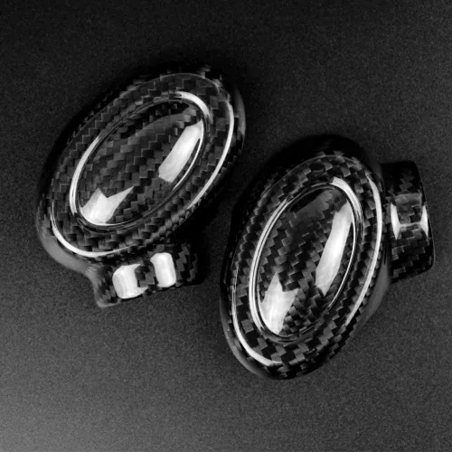 Miniatura 6 de AIRSPEED Cubierta de la perilla de la palanca de cambios de fibra de carbono, calcomanía interior para Mini Cooper F54 F55 F56 F57 F60 Accesorios