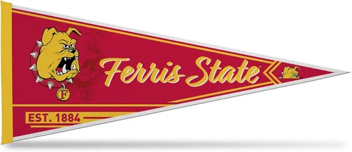 Miniatura 188 de Rico Industries NCAA Banderín Clásico de Fieltro para Decoración de Pared de 12" x 30" - Ideal para Decoración del Hogar/Dormitorio/Cueva de Hombre