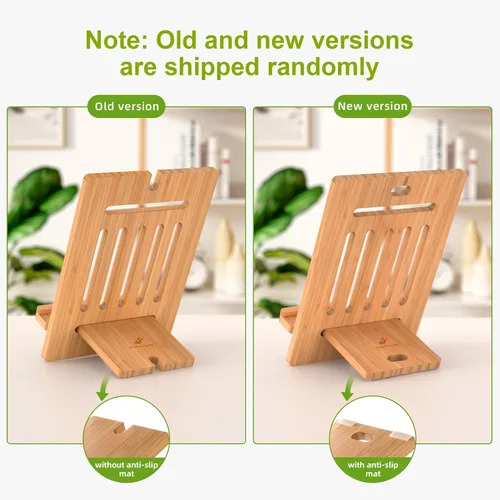 Miniatura 8 de Pezin & Hulin Soporte ajustable de bambú para tableta, soporte para teléfono celular de escritorio compatible con Pad Air/Pro/Mini, lector
