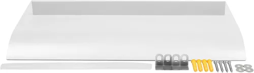 Miniatura 7 de Toldo para puerta de ventana, 47.2 x 15.7 pulgadas, toldo exterior de policarbonato para puerta de entrada exterior, toldo voladizo para puerta