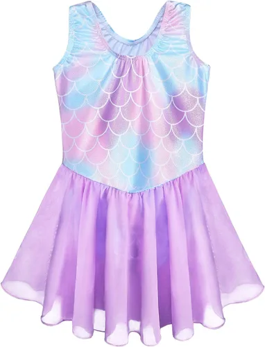 Miniatura 2 de Belovance - Leotardos de gimnasia con falda para niñas, vestido de ballet, tutú de danza, sirena y unicornio, para bebes, niñas pequeñas y grandes