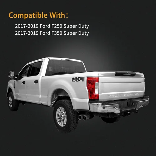 Miniatura 7 de Ensamble de luz trasera izquierda para el conductor compatible con 2017-2019 Ford F-250 F-350 Super Duty Luz trasera de freno de repuesto