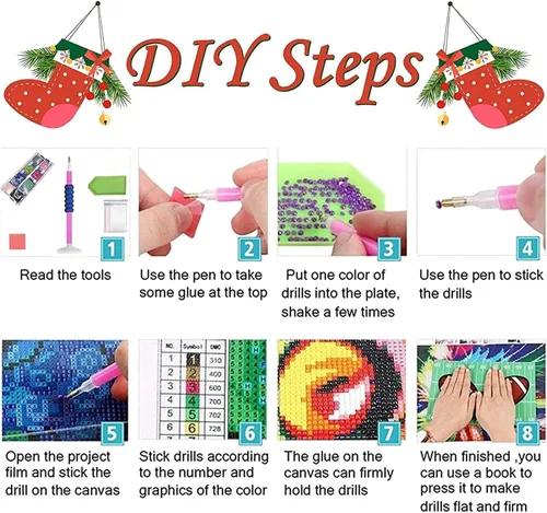 Miniatura 5 de YIMORE Kits de Pintura de Arte de Diamantes 5D DIY Artes Florales, Taladro Redondo Completo Cristales de Strass Bordado para Decoración de Pared