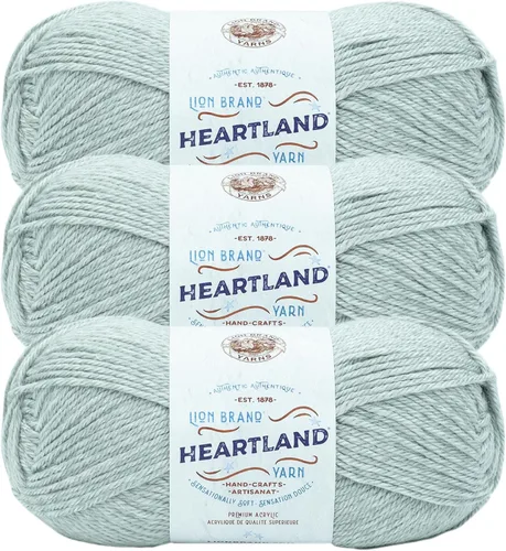 Miniatura 62 de Lion Brand Yarn Heartland Yarn - Hilo multicolor para tejer, tejer y tejer, paquete de 3, color congaree