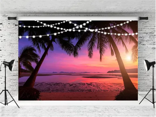 Miniatura 4 de Verano Rosa Puesta de sol paisaje natural hawaiano fotografía fondo puesta de sol puesta de sol playa decoración estilo retrato foto telón de fondo