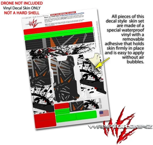 Miniatura 4 de Skin Wrap 2 Pack para DJI Ryze Tello Drone baja 0023 naranja quemado Drone No Incluidas
