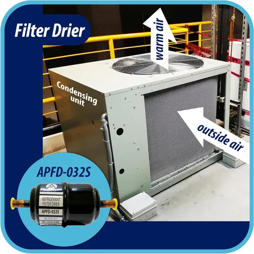 Miniatura 7 de Appli Parts APFD-032S 1/4 pulg Filtro Secador de Línea Líquida Refrigerante AC hvac Refrigeración 032S ODF Suelda por Sudoración conexión universal