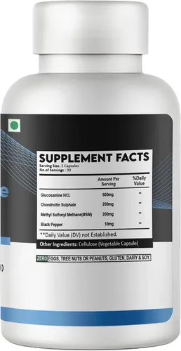 Miniatura 9 de Cápsulas de glucosamina con condroitina y MSM - Apoya la salud de las articulaciones y los músculos, el bienestar general y el apoyo inmunológico*
