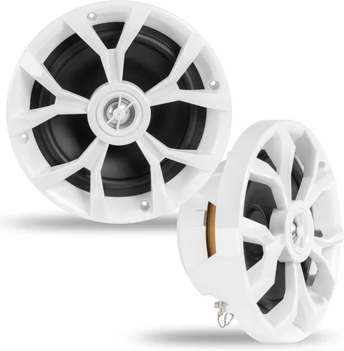 BELVA BBMS65W 400W Peak (200W RMS) 6.5 "altavoces marinos coaxiales blancos de 2 vías para barcos/ATV/UTV/SxS/Powersport