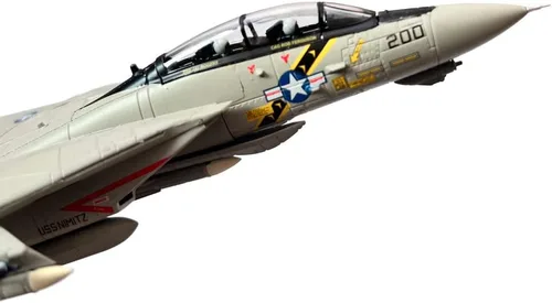 Miniatura 7 de Grumman F-14 F-14A F-14B F-14D Tomcat Fighter Aviones de combate de metal militar fundido a presión modelo de avión de metal (F-14A)