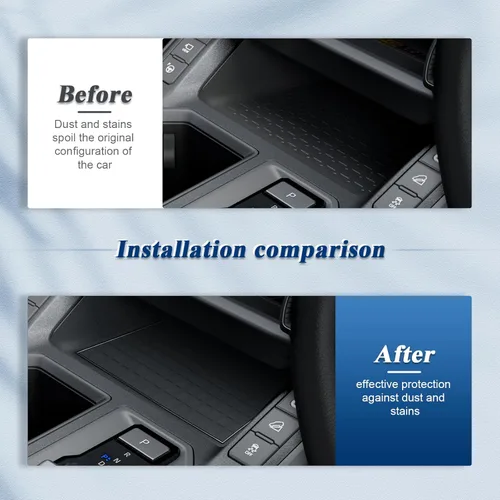 Miniatura 3 de BIBIBO 13Pcs for 2026 RAV4 Car Gate Slot Mats for 2026 Toyota RAV4 Interior Trim Door Slot Pads,2026 RAV 4 Console Liner Mats,Non-Slip Cup Holder