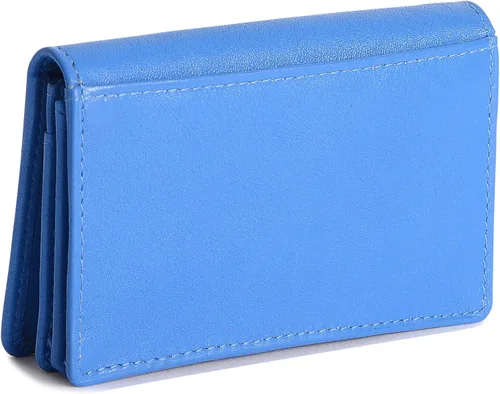 Miniatura 5 de SADDLER Lujoso tarjetero delgado de cuero para mujer, tarjetero de negocios, tarjetero para tarjetas de presentación, cartera para tarjetas