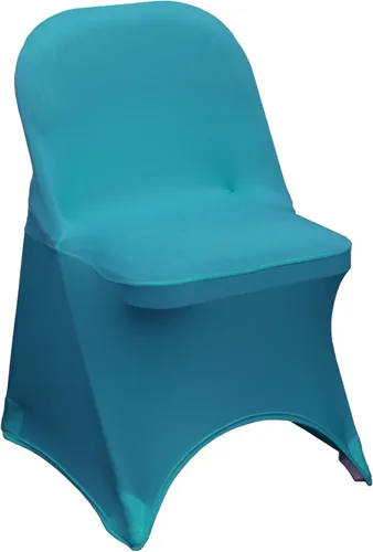 Miniatura 62 de YOUR CHAIR COVERS - Funda para silla plegable de elastano azul claro - Funda de cojín tapizada plegable elástica ajustable extraíble lavable