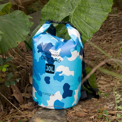 Miniatura 6 de YUMQUA Bolsas secas impermeables 5L/10L/20L/30L/40L para mujeres y hombres, bolsa seca flotante enrollable bolsa de almacenamiento impermeable