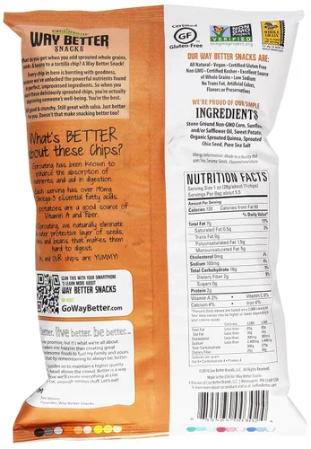 Miniatura 2 de Way Better Snacks Chips de tortilla, batata, 5.5 onzas