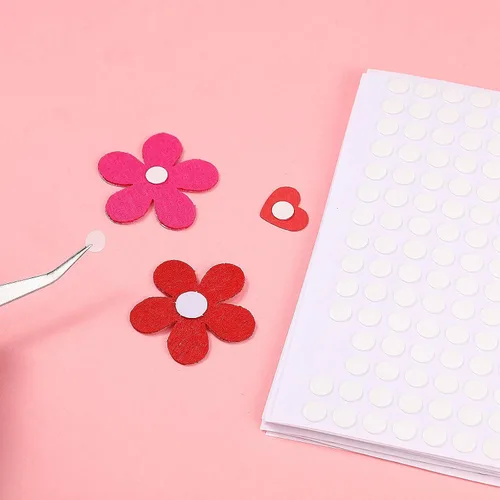 Miniatura 4 de Zonon Adhesivos de doble cara con puntos de pegamento transparente, pegamento para globos, redondo, sin rastros, adhesivo fuerte, impermeable