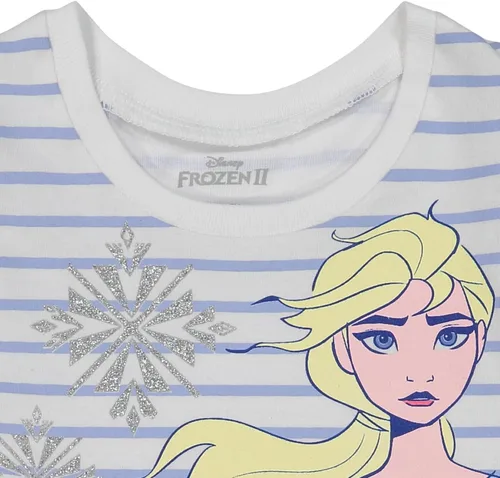 Miniatura 4 de Disney Frozen Princess Anna Elsa Baby Girls T-Shirt and Shorts Outfit Set Infant to Little Kid