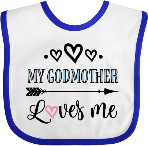 Miniatura 6 de inktastic Babero para bebé My Godmother Loves Me Godchild