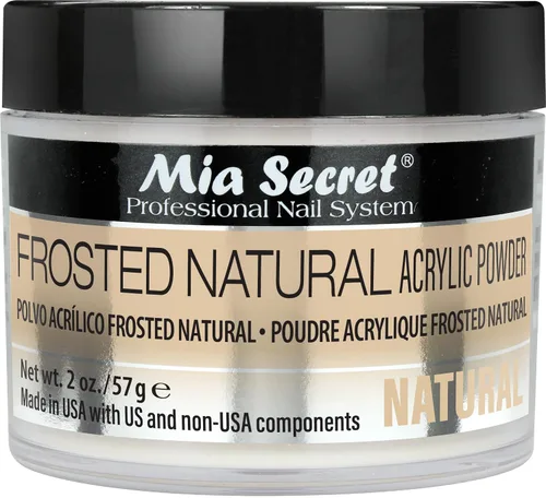 Miniatura 8 de Mia Secret Polvo acrílico natural esmerilado fabricado en Estados Unidos, varios tamaños (1 oz.)