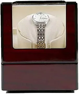 Miniatura 5 de OOCCO Storage Box Case Holder Watch Winder Board Wood Chain Motor Shaker Automatic Single Saint Finding Display