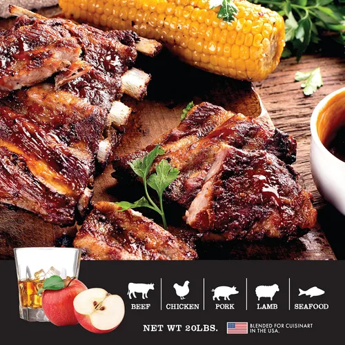 Miniatura 3 de Cuisinart Pellets Premium de Madera de Manzano con Whiskey para BBQ Ahumado - Bolsa de 20 lb