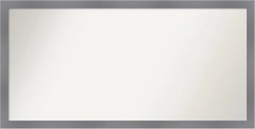 Miniatura 486 de Amanti Art Espejo personalizado, espejo de baño gris plomo a rayas, espejo de pared o espejo de tocador de baño sobre el fregadero