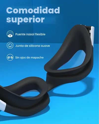 Miniatura 4 de ZIONOR G1 - Gafas de natación polarizadas unisex para mujeres adultas, antiniebla, 100% anti UV, gafas de buceo A0 (polarizado + espejo dorado)