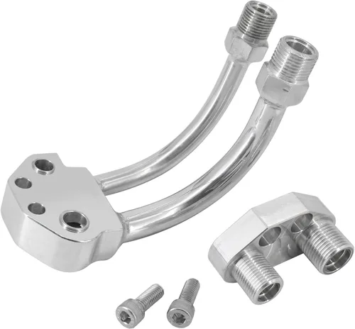 Miniatura 3 de Compresor de A/C Colector Curvo con Adaptador Compatible con Sanden SD7B10 7176 SD7 Estilo, Cromado