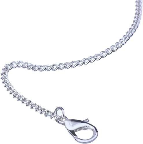 Miniatura 5 de Outus paquete de 12 cadenas de hierro para bricolaje, collares plateados con cierre de langosta para suministros de joyería (50,8 cm)