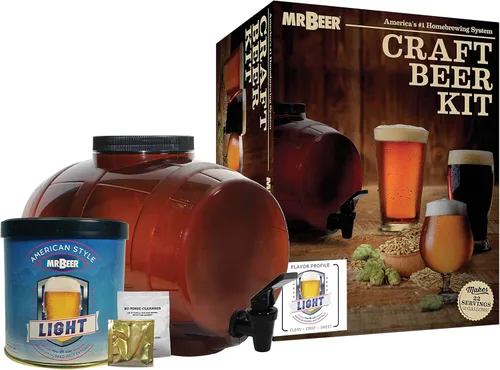 Miniatura 8 de Mr. Beer - Kit de fabricación de cerveza artesanal (2 galones) Juego completo de cerveza casera Kit de fabricación de cerveza para principiantes